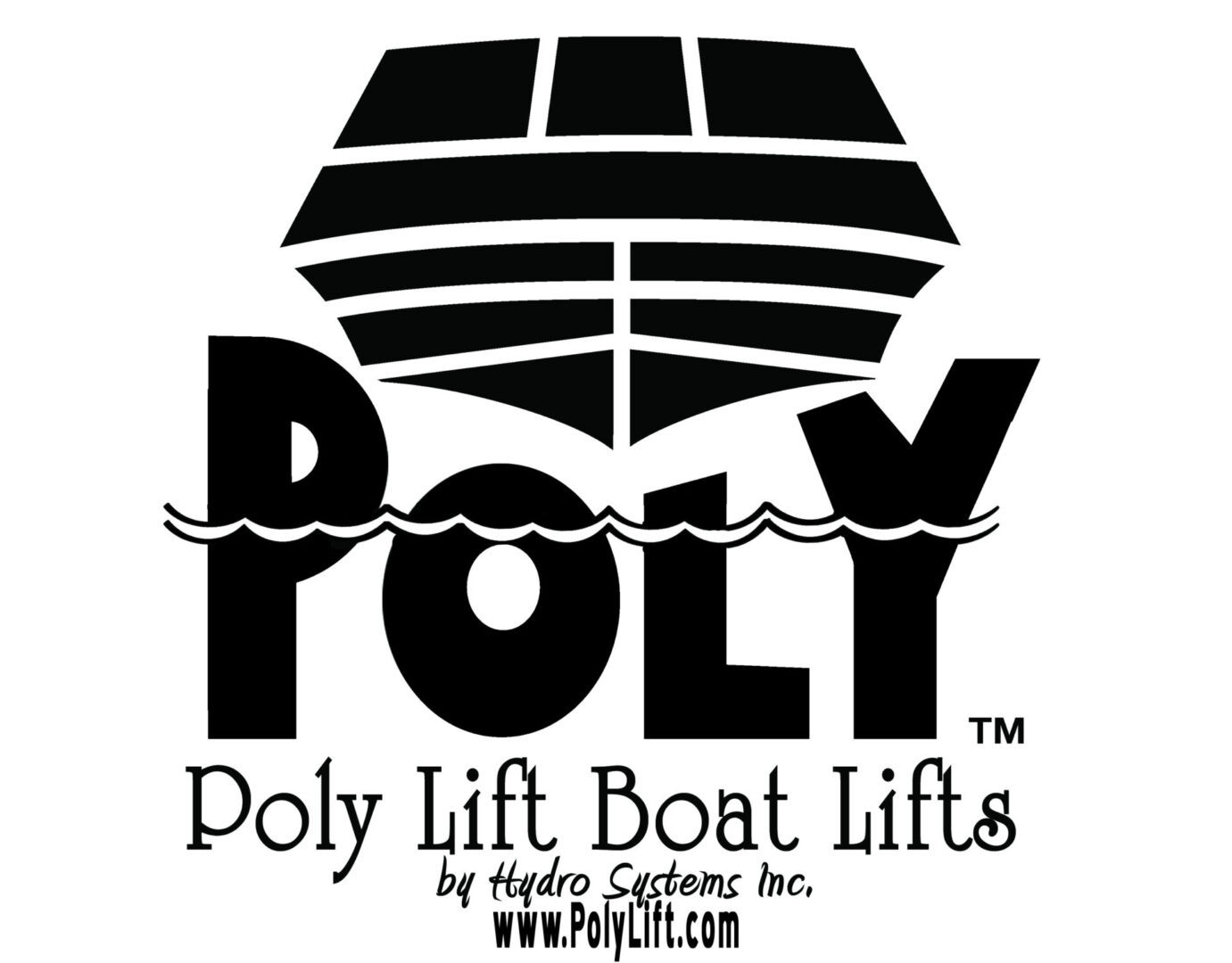 Poly logo on white